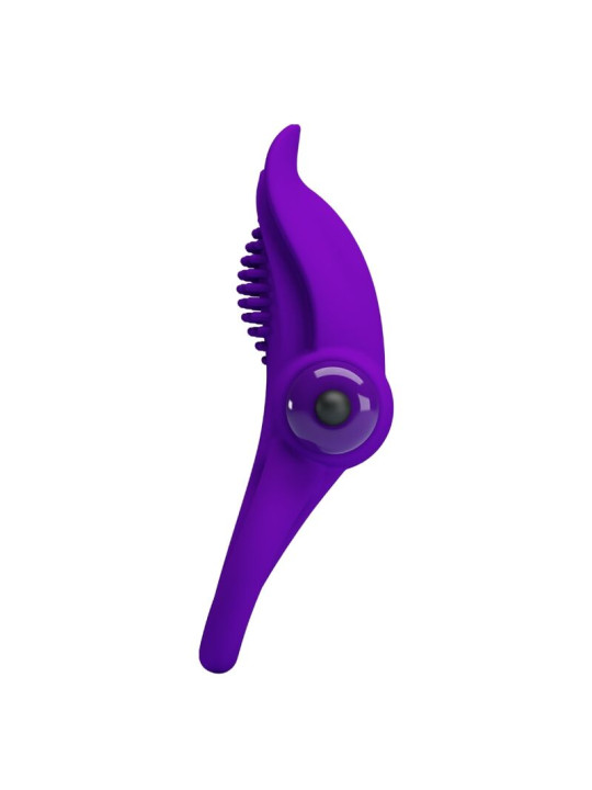ANILLO VIBRADOR SILICONA 10 MODOS MORADO DE LA MARCA PRETTY LOVE MALE