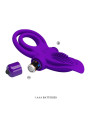 ANILLO VIBRADOR SILICONA 10 MODOS MORADO DE LA MARCA PRETTY LOVE MALE