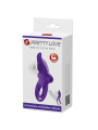 ANILLO VIBRADOR SILICONA 10 MODOS MORADO DE LA MARCA PRETTY LOVE MALE