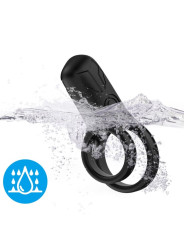 ANILLO VIBRADOR DOBLE ARMONY 9 MODOS SILICONA PREMIUM DE LA MARCA ARMONY FOR HIM