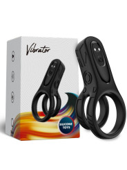 ANILLO VIBRADOR DOBLE ARMONY 9 MODOS SILICONA PREMIUM DE LA MARCA ARMONY FOR HIM