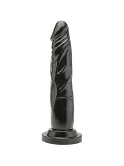 DILDO REALISTA 18 CM NEGRO CON VENAS DETALLADAS PVC DE LA MARCA GET REAL