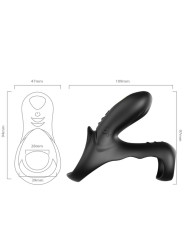 ANILLO VIBRADOR DOBLE ARMONY NEGRO 9 MODOS DE LA MARCA ARMONY FOR HIM