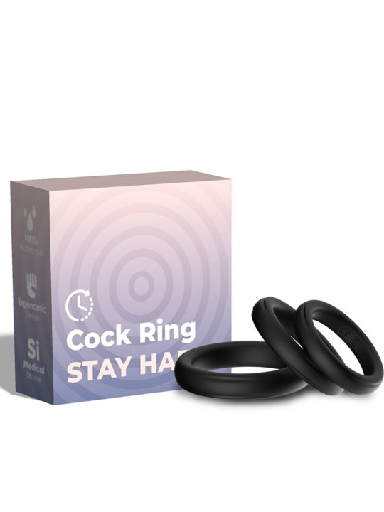 ANILLO TRIPLE SILICONA NEGRO ARMONY DE LA MARCA ARMONY FOR HIM