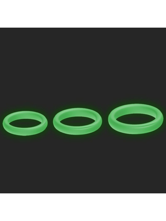 ANILLO PENIANO TRIPLE SILICONA LUMINOSO ARMONY DE LA MARCA ARMONY FOR HIM