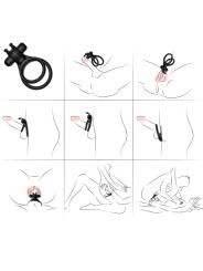ANILLO VIBRADOR PAREJA RABBIT NEGRO ARMONY DE LA MARCA ARMONY FOR HIM