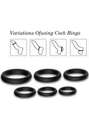 ANILLO PENE SILICONA NEGRO ARMONY ESTIMULACIÓN ERÓTICA DE LA MARCA ARMONY FOR HIM