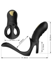 ANILLO VIBRADOR PLUG ANAL 9 MODOS SILICONA ARMONY DE LA MARCA ARMONY FOR HIM