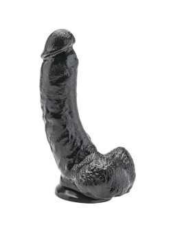 DILDO REALÍSTICO 20,5 CM PVC NEGRO CON TESTÍCULOS DE LA MARCA GET REAL