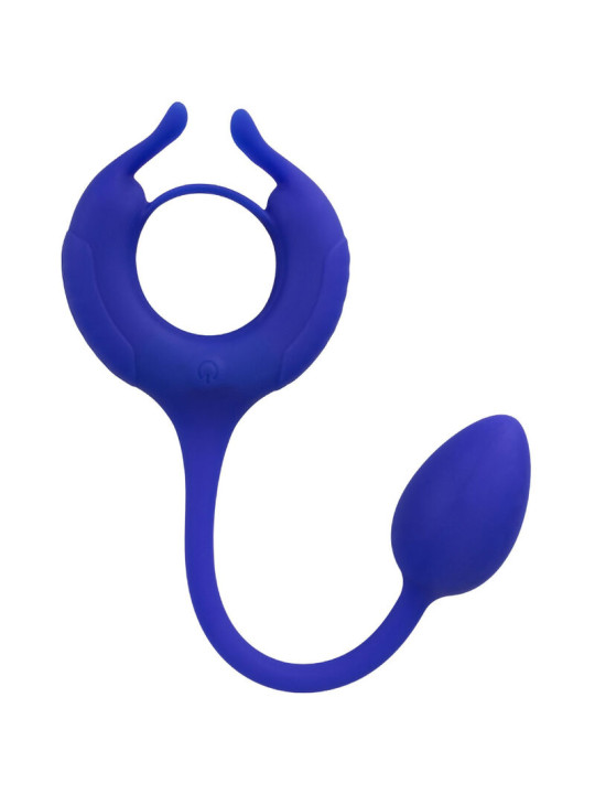 ANILLO VIBRADOR CON PESO PARA PENE ADMIRAL AZUL DE LA MARCA CALEXOTICS
