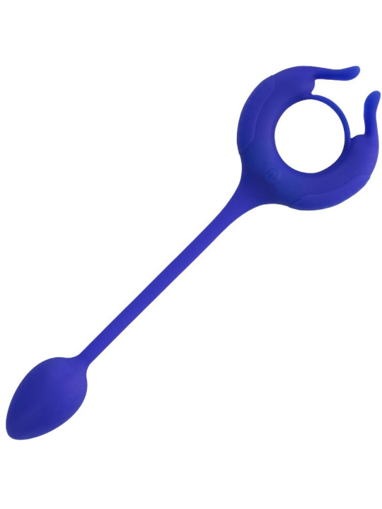 ANILLO VIBRADOR CON PESO PARA PENE ADMIRAL AZUL DE LA MARCA CALEXOTICS