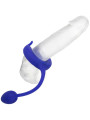 ANILLO VIBRADOR CON PESO PARA PENE ADMIRAL AZUL DE LA MARCA CALEXOTICS