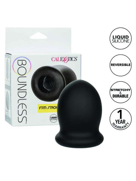 MASTURBADOR FTM REVERSIBLE SILICONA SUAVE 7CM DE LA MARCA CALEXOTICS