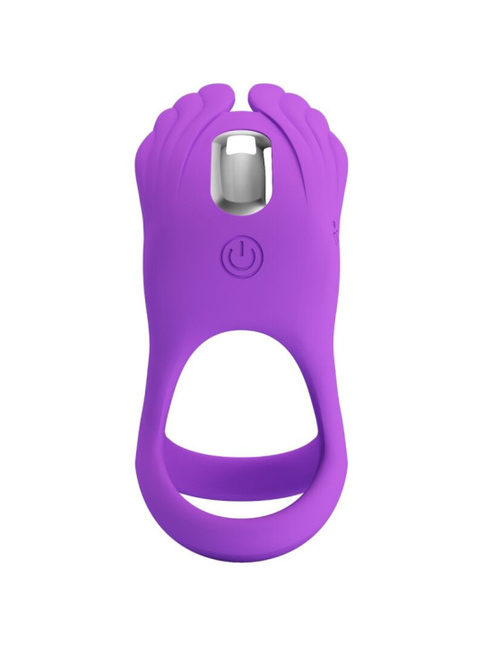 ANILLO VIBRADOR SILAS 7 MODOS SILICONA LILA DE LA MARCA PRETTY LOVE MALE