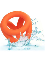 ANILLO TRIPLE DE SILICONA LÍQUIDA ALPHA DE LA MARCA CALEXOTICS