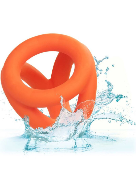 ANILLO TRIPLE DE SILICONA LÍQUIDA ALPHA DE LA MARCA CALEXOTICS