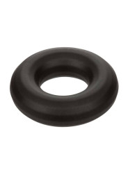 ANILLO PROLONGADOR DE SILICONA ALPHA MEDIO NEGRO DE LA MARCA CALEXOTICS