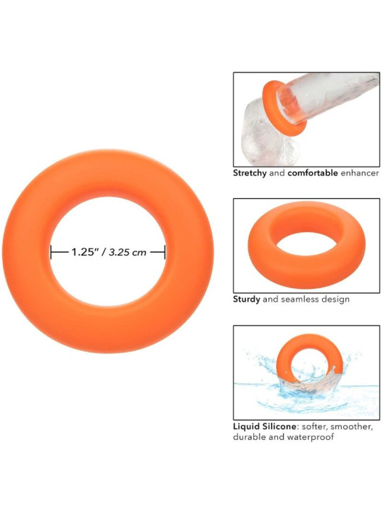 ANILLO PROLONGADOR DE SILICONA LÍQUIDA ALPHA GRANDE DE LA MARCA CALEXOTICS