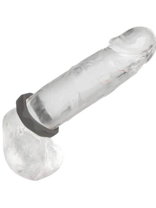 ANILLO PROLONGADOR DE SILICONA LÍQUIDA ALPHA GRIS DE LA MARCA CALEXOTICS