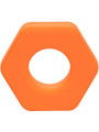 ANILLO SEXUAL SILICONA ALPHA PROLONG NARANJA DE LA MARCA CALEXOTICS