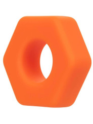ANILLO SEXUAL SILICONA ALPHA PROLONG NARANJA DE LA MARCA CALEXOTICS