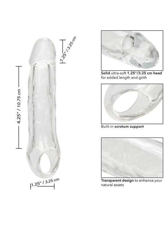 EXTENSIÓN TRANSPARENTE PERFORMANCE MAXX 5.5" REALISTA DE LA MARCA CALEXOTICS