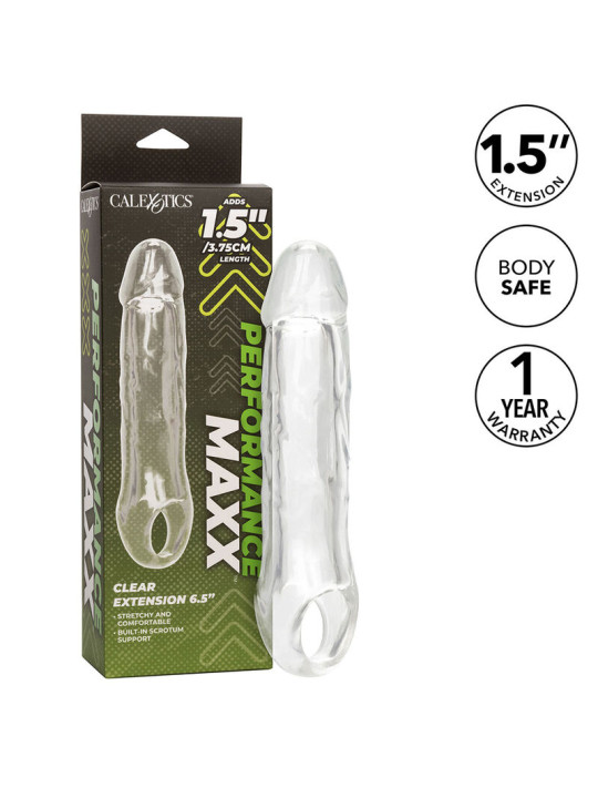 EXTENSIÓN TRANSPARENTE PERFORMANCE MAXX 6.5" REALISTA DE LA MARCA CALEXOTICS