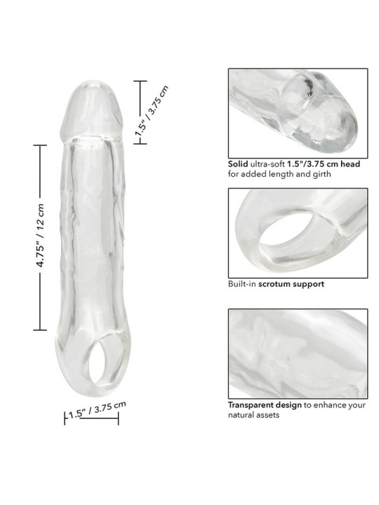 EXTENSIÓN TRANSPARENTE PERFORMANCE MAXX 6.5" REALISTA DE LA MARCA CALEXOTICS