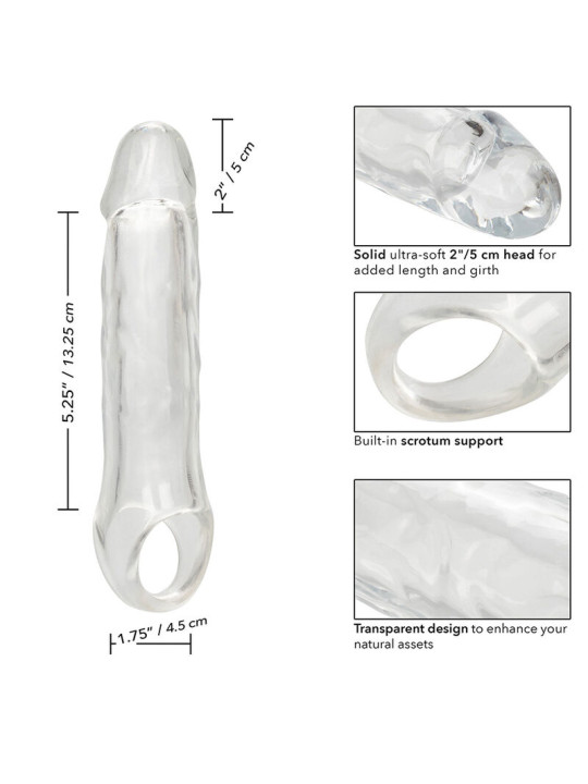 EXTENSIÓN TRANSPARENTE PERFORMANCE MAXX 7.5" REALISTA DE LA MARCA CALEXOTICS
