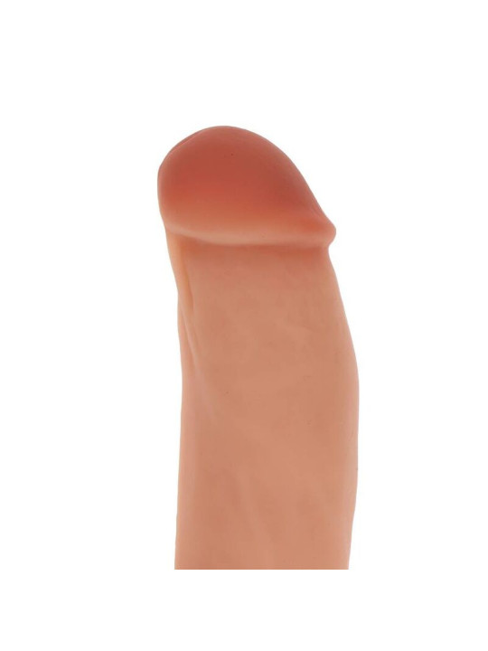 DILDO REALISTA 18 CM SILICONA CON VENTOSA Y TESTÍCULOS DE LA MARCA GET REAL