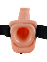 ARNÉS ESTRAP-ON 9 PULGADAS CON BOLAS 22.9CM NATURAL DE LA MARCA FETISH FANTASY SERIES