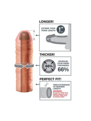 EXTENSIÓN PARA PENE FANTASY X-TENSIONS - AUMENTA LONGITUD Y GROSOR DE LA MARCA FANTASY X-TENSIONS