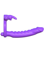 ANILLO DOBLE PENETRACIÓN CON VIBRADOR RABBIT SILICONA DE LA MARCA FANTASY C-RINGZ