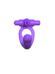 ANILLO DOBLE PENETRACIÓN CON VIBRADOR RABBIT SILICONA DE LA MARCA FANTASY C-RINGZ