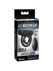 ANILLO VIBRADOR CONTROL REMOTO PARA ESTIMULACIÓN MASCULINA DE LA MARCA FANTASY C-RINGZ