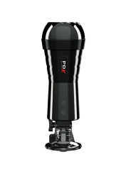 MASTURBADOR VIBRADOR CON EFECTO COMPRESOR Y SUCCIÓN DE LA MARCA PDX ELITE