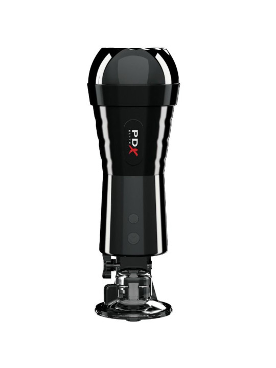 MASTURBADOR VIBRADOR CON EFECTO COMPRESOR Y SUCCIÓN DE LA MARCA PDX ELITE