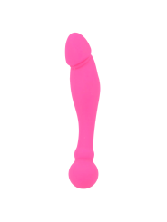 VIBRADOR DUAL SILICONA ROSA PLACER ANAL Y VAGINAL DE LA MARCA INTENSE FUN