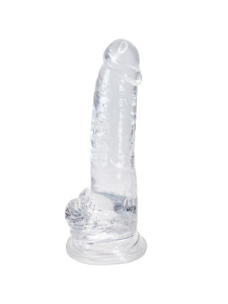 DILDO REALISTA TRANSPARENTE 20.6 CM JELLY HIPOLARGÉNICO DE LA MARCA ALIVE