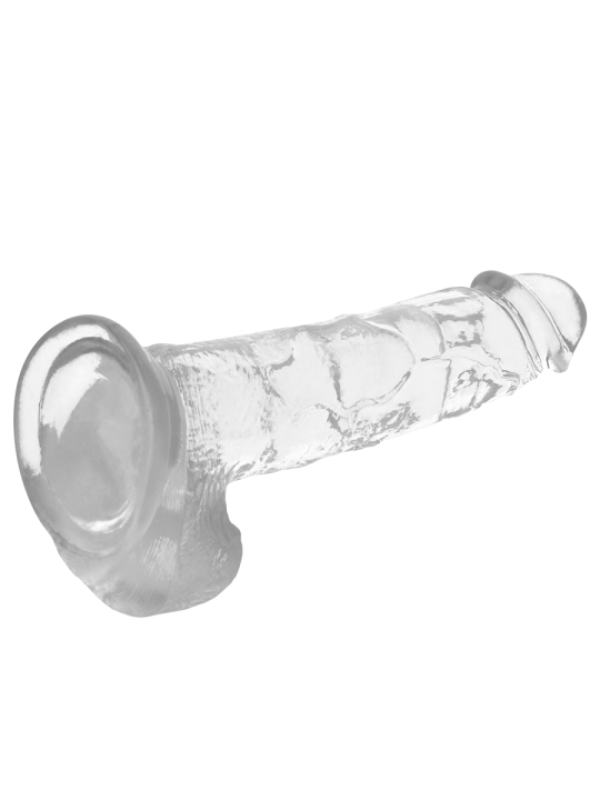 CLEAR DILDO REALISTA TRANSPARENTE 22 CM -O- 4.6 CM DE LA MARCA X RAY