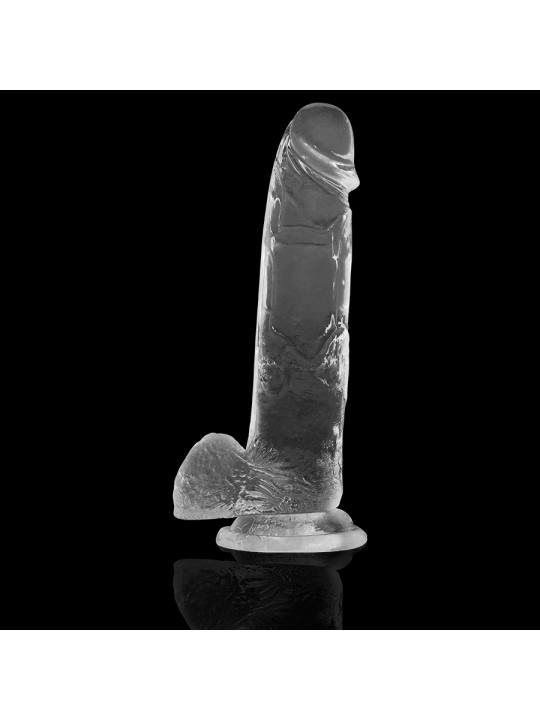 CLEAR DILDO REALISTA TRANSPARENTE 22 CM -O- 4.6 CM DE LA MARCA X RAY