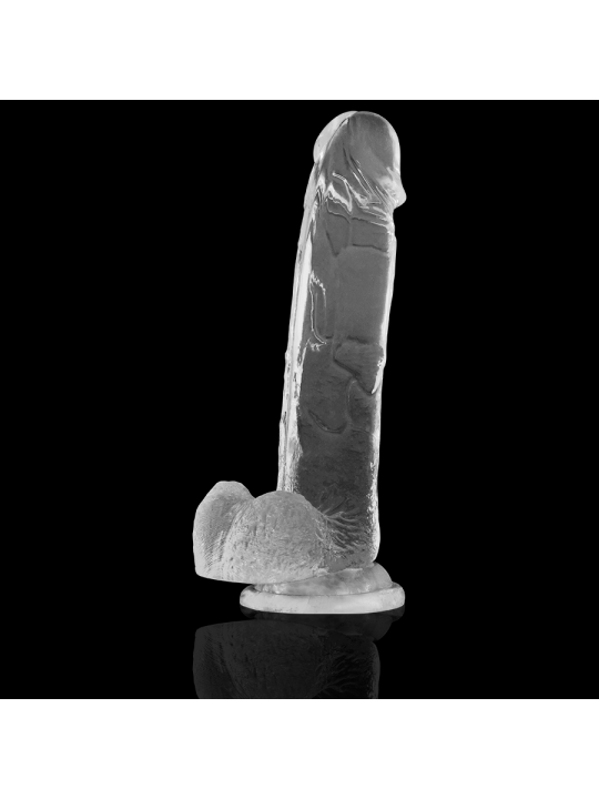 CLEAR DILDO REALISTA TRANSPARENTE 22 CM -O- 4.6 CM DE LA MARCA X RAY