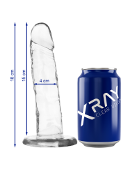 CLEAR DILDO TRANSPARENTE 18 CM -O- 4 CM DE LA MARCA X RAY