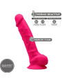 DILDO REALISTA SILICONA 23 CM CON VENTOSA FUCSIA DE LA MARCA SILEXD