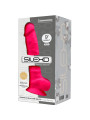 DILDO REALISTA SILICONA 23 CM CON VENTOSA FUCSIA DE LA MARCA SILEXD