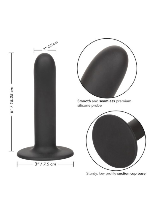 DILDO DE SILICONA BOUNDLESS 15.25 CM CON VENTOSA Y ARNÉS DE LA MARCA CALEXOTICS