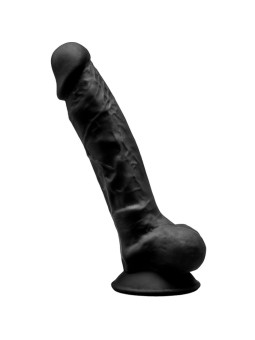 DILDO REALISTA SILICONA 17.5 CM CON VENTOSA Y TEXTURA SUAVE DE LA MARCA SILEXD