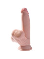 DILDO REALISTA 3D CON BOLAS OSCILANTES 15.2 CM DE LA MARCA KING COCK PLUS