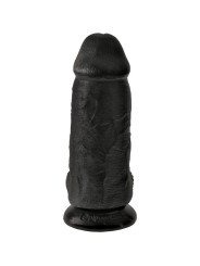 CONSOLADOR REALISTA CHUBBY 23 CM NEGRO PVC DE LA MARCA KING COCK