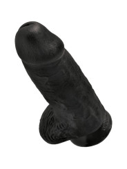 CONSOLADOR REALISTA CHUBBY 23 CM NEGRO PVC DE LA MARCA KING COCK